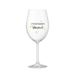 VYCHUTNÁVÁM SI VÁNOCE - čirá sklenice na víno 350 ml