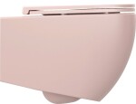 ISVEA - INFINITY závěsná WC mísa, Rimless, 36,5x53cm, růžová Salmon 10NF02001-2S