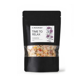 Almara Soap Relaxační bylinná sůl do koupele Time to Relax 180 g, černá barva