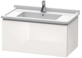 DURAVIT - L-Cube Umyvadlová skříňka 41x82x47 cm, 1 zásuvka, lesklá bílá LC616502222