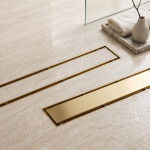 REA - Odtokový žlab Neox brush gold 60 REA-G4892