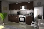 FRONTI Kuchyňská linka ELENA 240x180 - Wenge