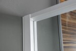 AQUALINE - AMICO sprchové dveře výklopné 1040-1220x1850, čiré sklo G100