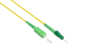 Good Connections žlutý / Optický patchkabel / LC/SC / Simplex / Singlemode OS2 9/125 µm / APC / 2 m (LW-S902LASA)