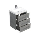 Koupelnová skříňka s umyvadlem SAT Cube Way 60x76,5x46 cm beton mat CUBE46603BEVER CUBE46603BEVER