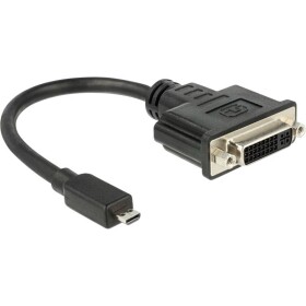 Delock Adapter HDMI Micro-D (M) - DVI 24+5 (F) 0.2m černá (65563)