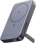 UGREEN Magnetic Wireless šedá / bezdrátová powerbanka / 10000mAh / 20W / Qi / USB-C / USB-A (6941876210862)