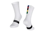 Force Long Pro Champion Slim cyklistické ponožky bilá vel. 42-46
