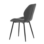 Jídelní židle, šedá, látka, CT-285 GREY2