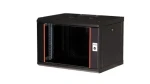 Equip Pro Mount černá / Nástěnný rozvaděč / 19" / 7U / 600x450 mm / pasivní chlazení / skleněné dveře (EPM-07-6045-B-CBAA)