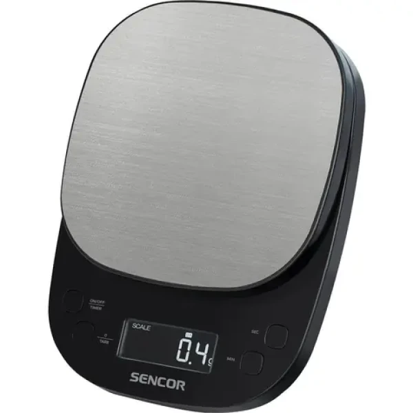 SENCOR SKS 0804BK černá / Digitální kuchyňská váha / max. 2kg / dotyk. tlačítka (8590669347964)