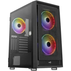 Aerocool Graphite v2 černá / ATX / 2x USB-A 2.0 / 3x 140mm / bez zdroje / průhledná bočnice (ACCM-PB24033.11)