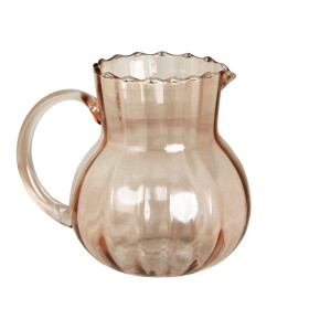 Strömshaga Skleněný džbán Tyra Pink 1350 ml, růžová barva, oranžová barva, sklo