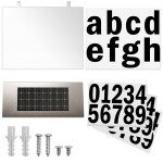 Domovní číslo solární LED osvětlení DBA 333 nerez/transparent