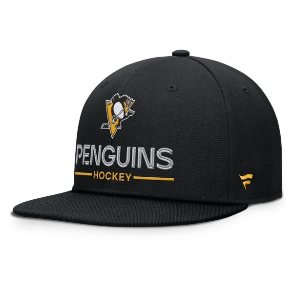 Fanatics Pánská kšiltovka Pittsburgh Penguins NHL Authentic Pro A/Cap Flat Brim Square Visor Structured Adjustable