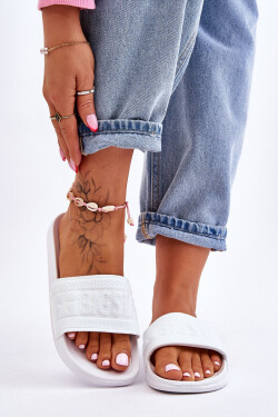 Dámské módní pantofle Big Star LL274A159 Bílé 37