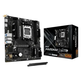 ASRock A620AM-X WIFI / AMD A620A / 2xDDR5 / 4x SATA III / USB / GLAN / M.2 / sc. AM5 / mATX (90-MXBSU0-A0UAYZ)