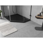 MEXEN - Flow pětiboká sprchová vanička slim levá 90 x 80, černá mat 46P708090L