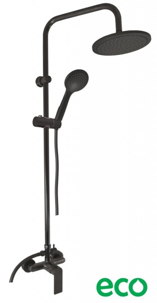 RAV Slezák - NIL - Sprchový systém s vodovodní baterií, Černá - matná NL182.5/7CMAT NL182.5/7CMAT