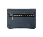 Kožená peněženka Fixed Tripple Wallet for Airtag pravé hovězí kůže, modrá