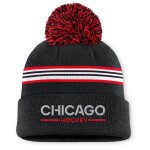 Fanatics Dámská zimní čepice Chicago Blackhawks NHL Authentic Pro W/Cap Cuffed Pom Beanie