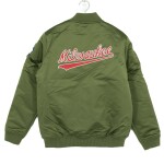 Mitchell & Ness Pánská bunda Milwaukee Bucks NBA Olive Heavyweight Satin Velikost: M
