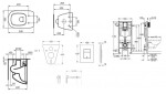 GROHE - Rapid SL Sada pro závěsné WC + klozet a sedátko Ideal Standard Tesi 38528SET-KF