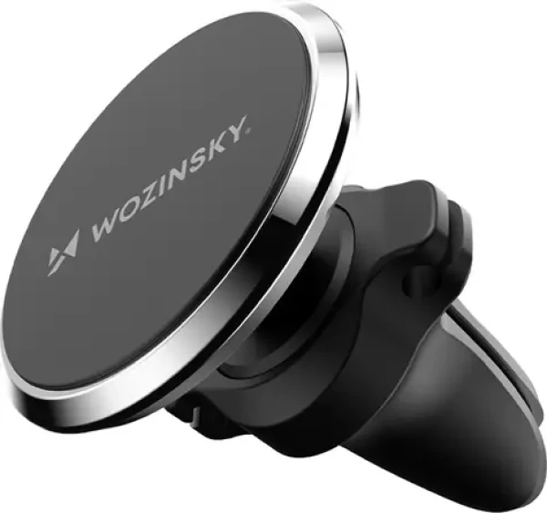 Wozinsky WUMKO černá / Magnetický držák telefonu do auta / do ventilace (5907769308864)