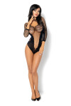 Erotické body Lucelia teddy - BEAUTY NIGHT FASHION černá S/L