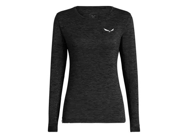 Salewa Puez Melange Dry dámské triko dlouhý rukáv Black Out Melange vel. 46/40