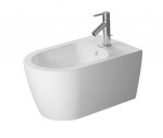 DURAVIT - ME by Starck Závěsný bidet s přepadem, s WonderGliss, bílá 22881500001