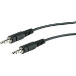 Oehlbach jack audio prodlužovací kabel [1x jack zástrčka 3,5 mm - 1x jack zásuvka 3,5 mm] 5.00 m černá pozlacené kontakty Oehlbac