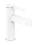Hansgrohe Finoris - Umyvadlová baterie 100 | výpustí Push-Open | EcoSmart | matná bílá (76010700)