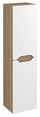 SAPHO - WAVE skříňka vysoká 35x140x30cm, levá/pravá, bílá/dub cuneo WA245-3025