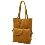 Trendy dámský koženkový set kabelek Oktavie, žlutý