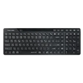 A4tech FStyler FBK27C AS černá / Bezdrátová klávesnice / CZ layout / Bluetooth / 2.4GHz USB-A Nano přijímač (FBK27CAS-BK)