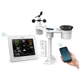 SENCOR SWS 16600 WiFi SH Meteostanice bílá / barevný LCD / bezdrátové čidlo (8590669365043)