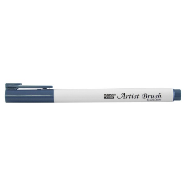 MARVY Artist Brush 1100-17 fix štětcový hrot – barvy vodní báze brush pen na papír lettering kaligrafie rozmývatelný mísitelný acid free netoxický