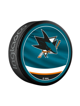 Inglasco / Sherwood Puk San Jose Sharks Reverse Retro Jersey 2022 Souvenir Collector Hockey Puck