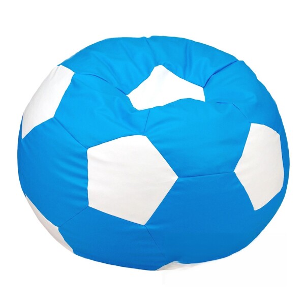 FRONTI Sedací vak - míč 100 cm - světlemodrá + bílá