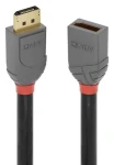 Lindy Anthra Line DisplayPort 1.4 černá / Prodlužovací kabel / DisplayPort - DisplayPort / 1 m / 8K 60 Hz (36496)