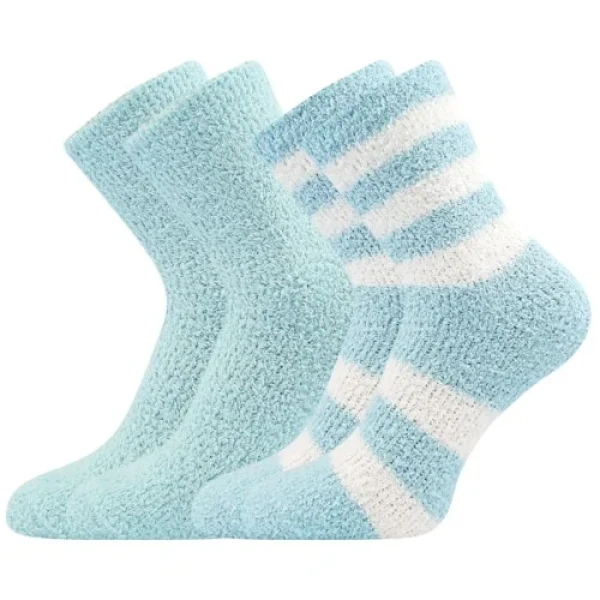 BOMA Ponožky dámské žinylkové SVĚTLANA 2pack SVĚTLE MODRÉ 35-41 118607