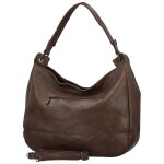 Trendy dámská koženková kabelka na rameno Coveri Trinna, coffee