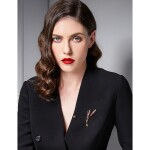 Exkluzivní brož Swarovski Elements Lucy - design pšenice, Růžová