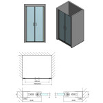 POLYSAN - ZOOM LINE sprchové dveře dvojkřídlé 800, čiré sklo ZL1780