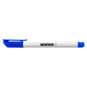 Popisovač na bílé tabule KORES K-Marker Whiteboard tenký modrý