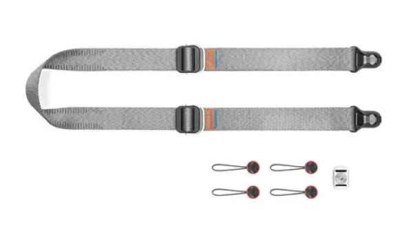 Peak Design Slide Lite Ash (šedá) - rychloupínací popruh pro fotoaparáty (SLL-AS-3)