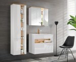 COMAD - Zrcadlová skříňka 80cm 2 dvířka BAHAMA WHITE 5907611648384