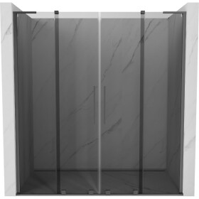 MEXEN/S - Velar L Duo posuvné sprchové dveře 200, grafit, grafit metal 871-200-003-42-95