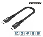 MicroConnect USB-C 0,15 m černá / Kabel / USB-C - USB-C (USB4CC015)